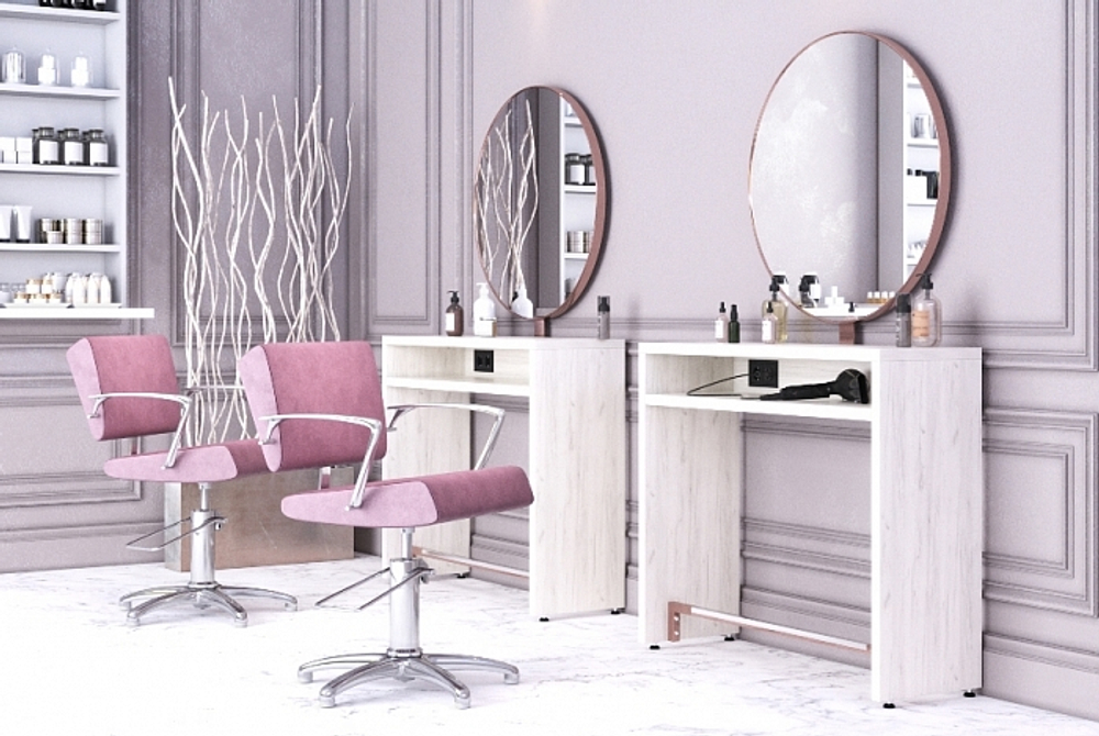 Зеркало парикмахерское двухстороннее Crocus 2