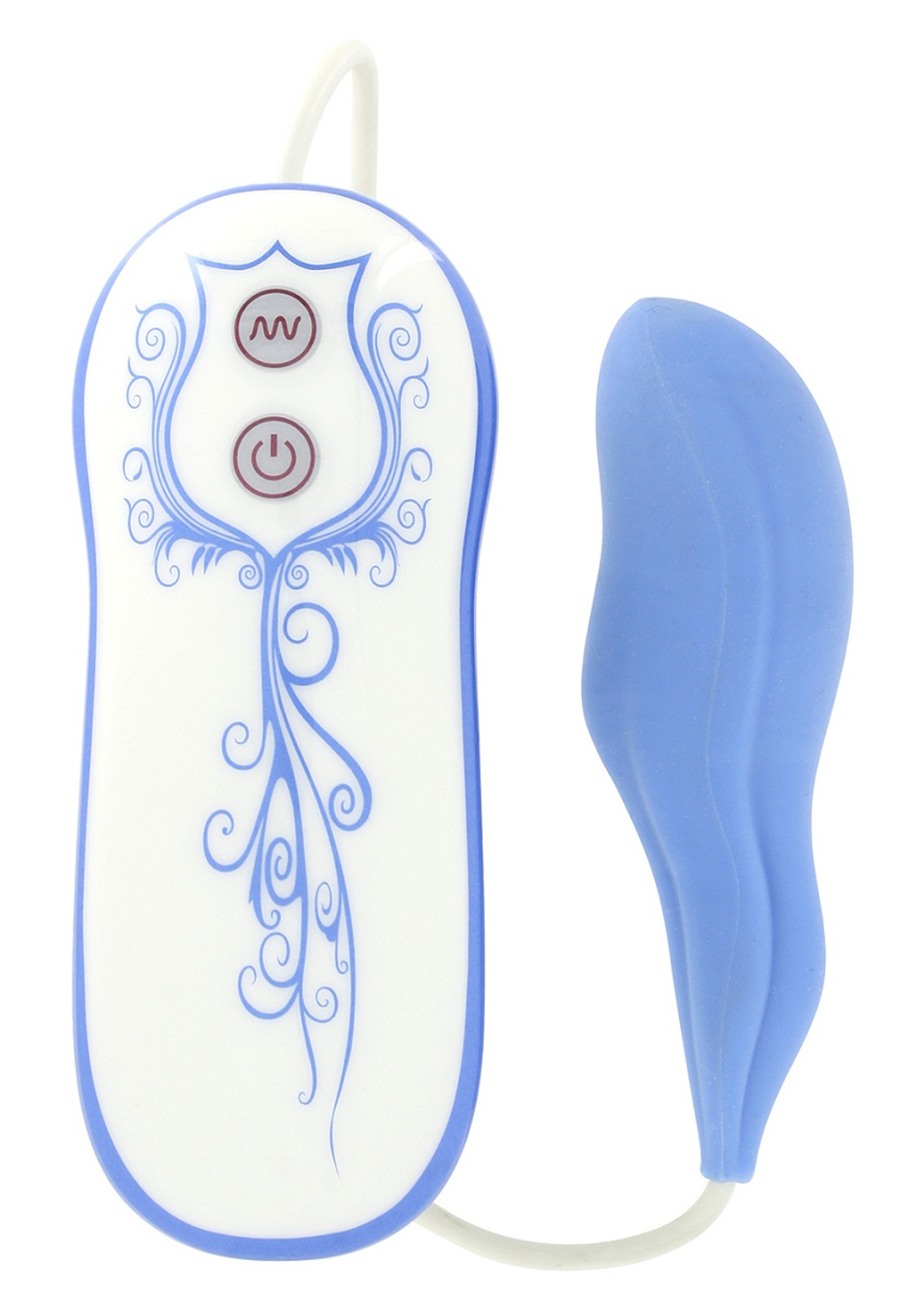 Голубой силиконовый стимулятор VIBE THERAPY DISCERNER