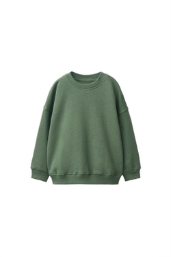 ZARA ОДНОТОННАЯ ТОЛСТОВКА, МЯГКИЙ ЗЕЛЕНЫЙ