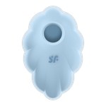 Стимулятор клитора с вибрацией и воздушной стимуляцией Satisfyer Cloud Dancer голубой