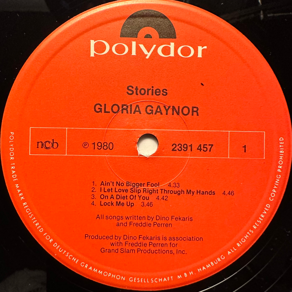 Gloria Gaynor - Stories (Скандинавия 1980г.)