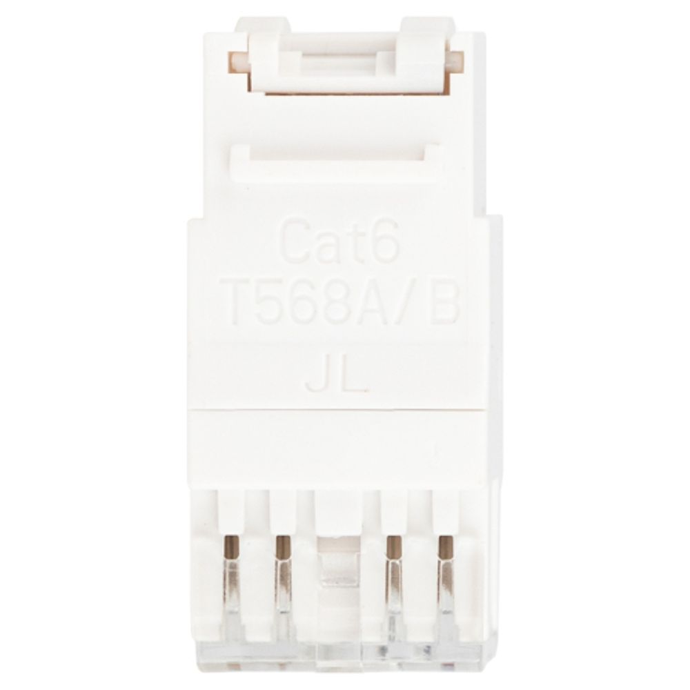 Коннектор ЭРА ОФИС 18-8002-01 RJ45 CAT6 UTP Keystone цвет белый | ЭРА Люки