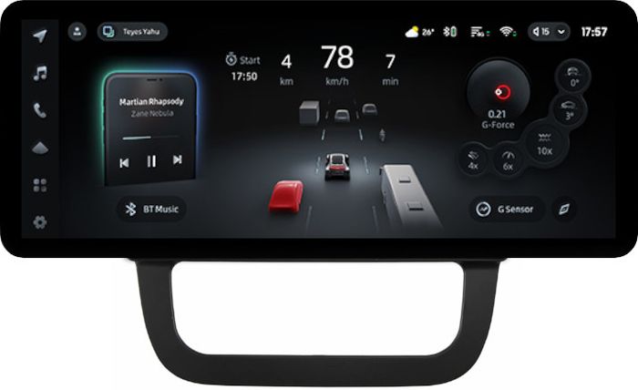 Магнитола для Volkswagen Jetta 5 2005-2010 (климат 2) - Teyes CC4PRO монитор 12.3" 2K QLED + рамка 10, Android 13, Быстрейшая, Snapdragon 778G, ИИ, CarPlay, DSP, 4G SIM-слот
