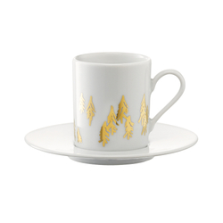 Набор чашек для кофе с блюдцами fir metallic, 100 мл, 2 шт.