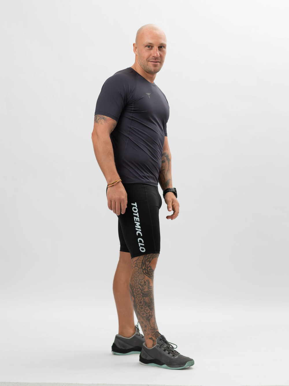 Спортивная футболка DRI FIT реглан TOTEMIC CLO графит