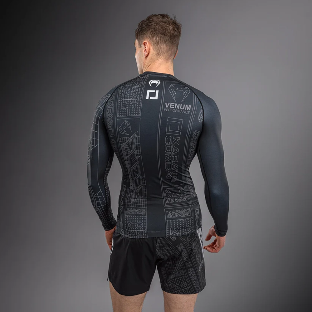 Рашгард Venum Karate Combat LS Black/Grey