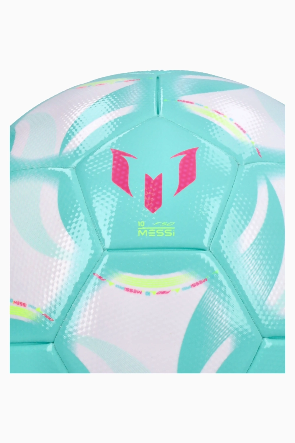 Футбольный мяч adidas Messi League размер 4 - бирюзовый