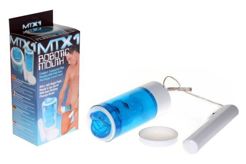 Оростимулятор MTX 1 Robotic Mouth ( 20 см , прозрачный матовый ) (Цвет: голубой)
