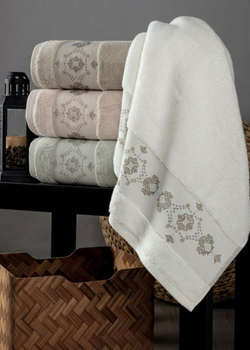 PUPİLLA COLLECTİON Набор Полотенец SOLITA 70*140 4пр. 100% Хлопок
