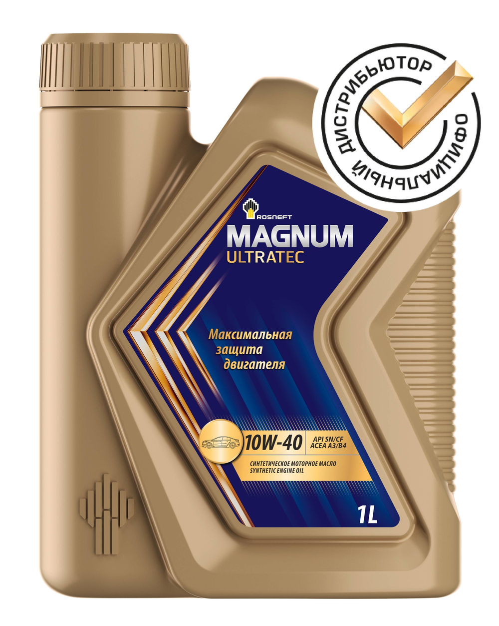 Масло моторное Rosneft Magnum Ultratec 10W-40 синтетическое 1 л 40814932