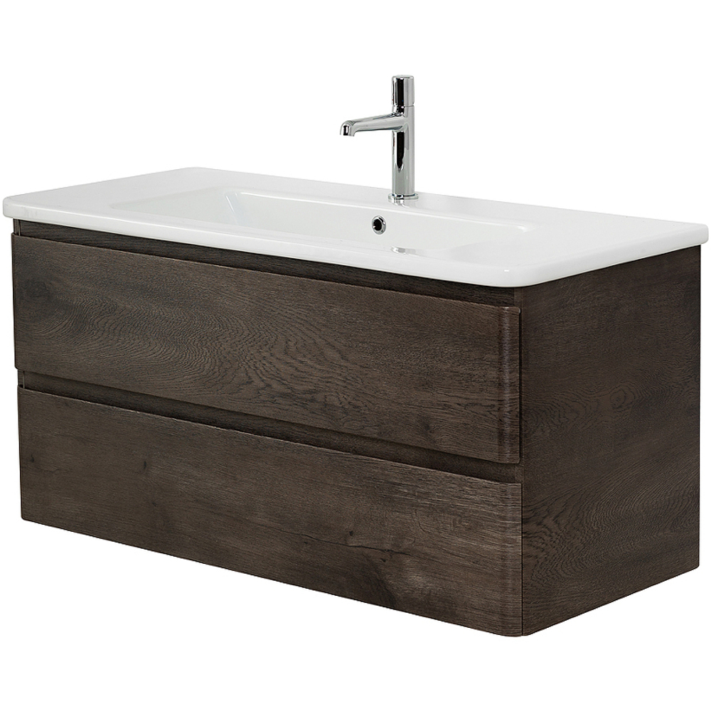 Тумба под раковину BelBagno 105 ALBANO-CER-1050-2C-SO-RNG подвесная Robere Nature Grigio