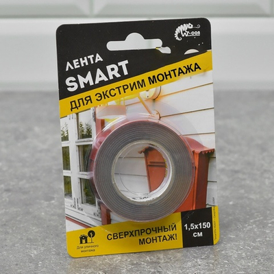 Лента монтажная всепогодная 1,5*150см W-con SmartFix HEAVY, серая