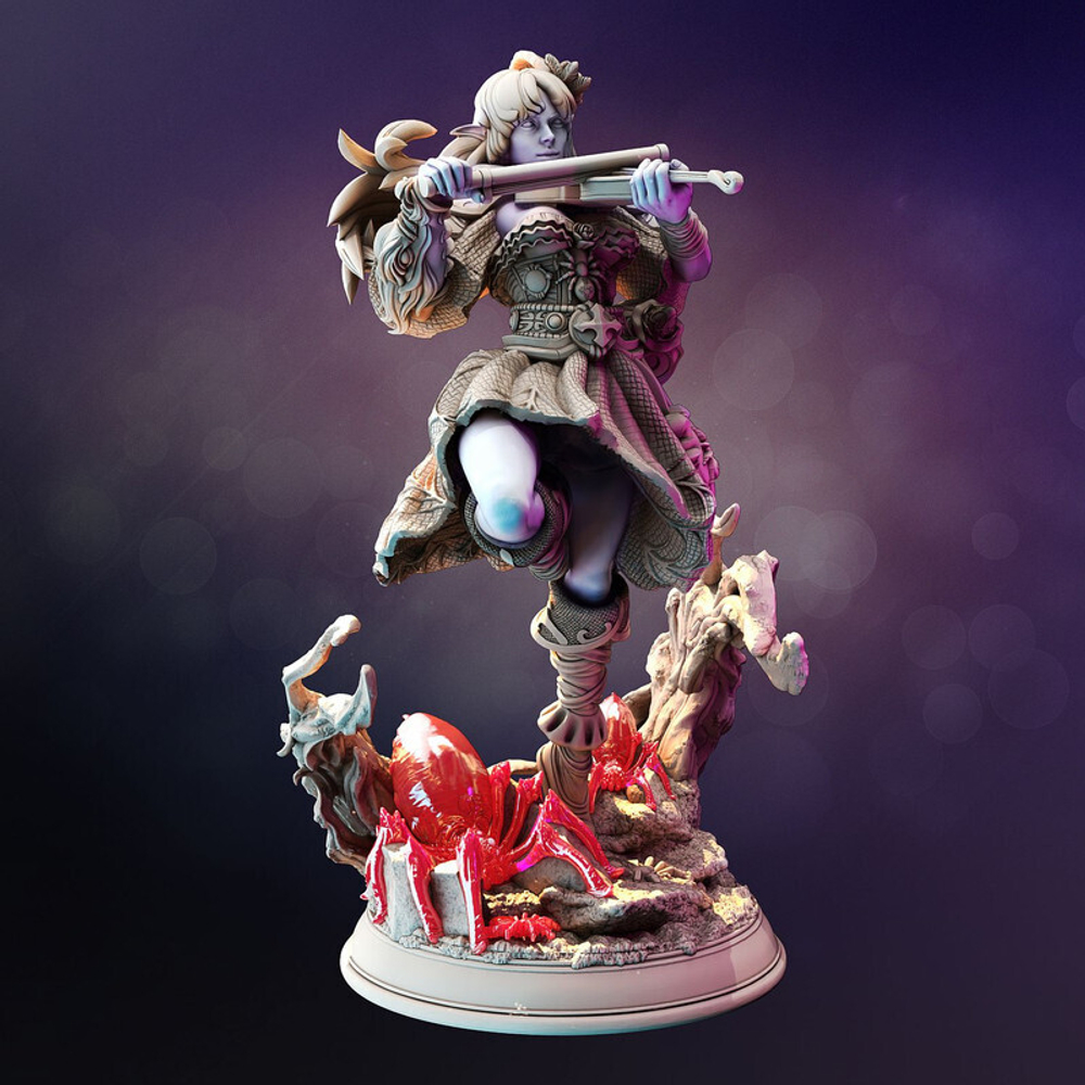Эльф Полуэльфы Темные эльфы Дроу Бард миниатюра для dnd, днд, pathfinder, фентези, Настольная игра, НРИ, Варгейм, РПГ