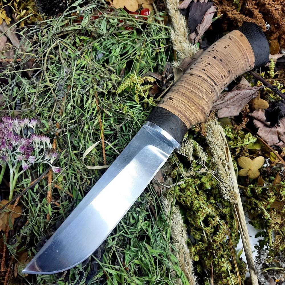 Нож Грибник, 95Х18 Береста-Венге