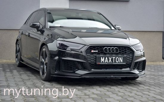 Сплиттер бампера переднего для AUDI RS3 8V Sportback (17-...)