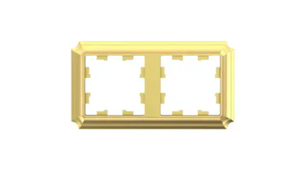 ATLASDESIGN ANTIQUE 2-постовая РАМКА, универсальная, ЗОЛОТО