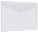 Папка-конверт с кнопкой А4 "Universal" 0,15мм. до 100л. прозрачная (BRAUBERG)