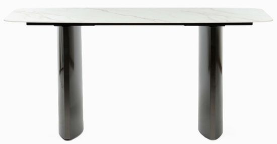 Обеденный стол Geometry 160х80 ножки стальные, керамическая столешница