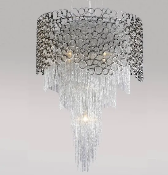 Подвесная люстра Hauberk HAUBERK SP-PL8 D60 Crystal Lux