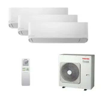 Мультисплит система на 3 комнаты Toshiba RAS-B10E2KVG-EE x 3 / RAS-3M26U2AVG-E