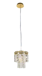 Люстра подвесная NewRgy 2894E/1 GOLD+CLEAR, 40 Вт, золотая и прозрачная