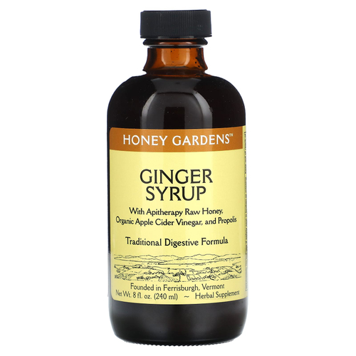 Honey Gardens, Имбирный сироп, 240 мл (8 жидк. унц.)