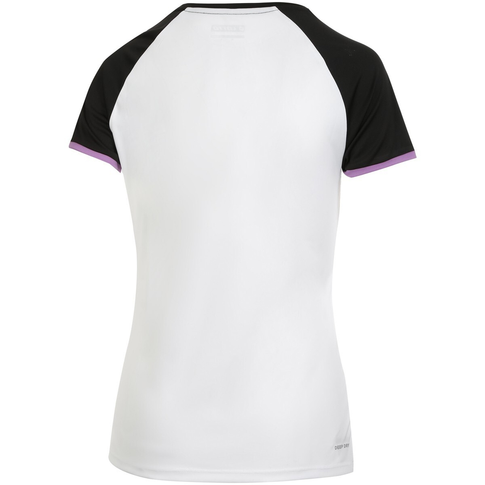 Женская теннисная футболка Lotto Top Ten W III Tee PRT1 PL - bright white/bellflo