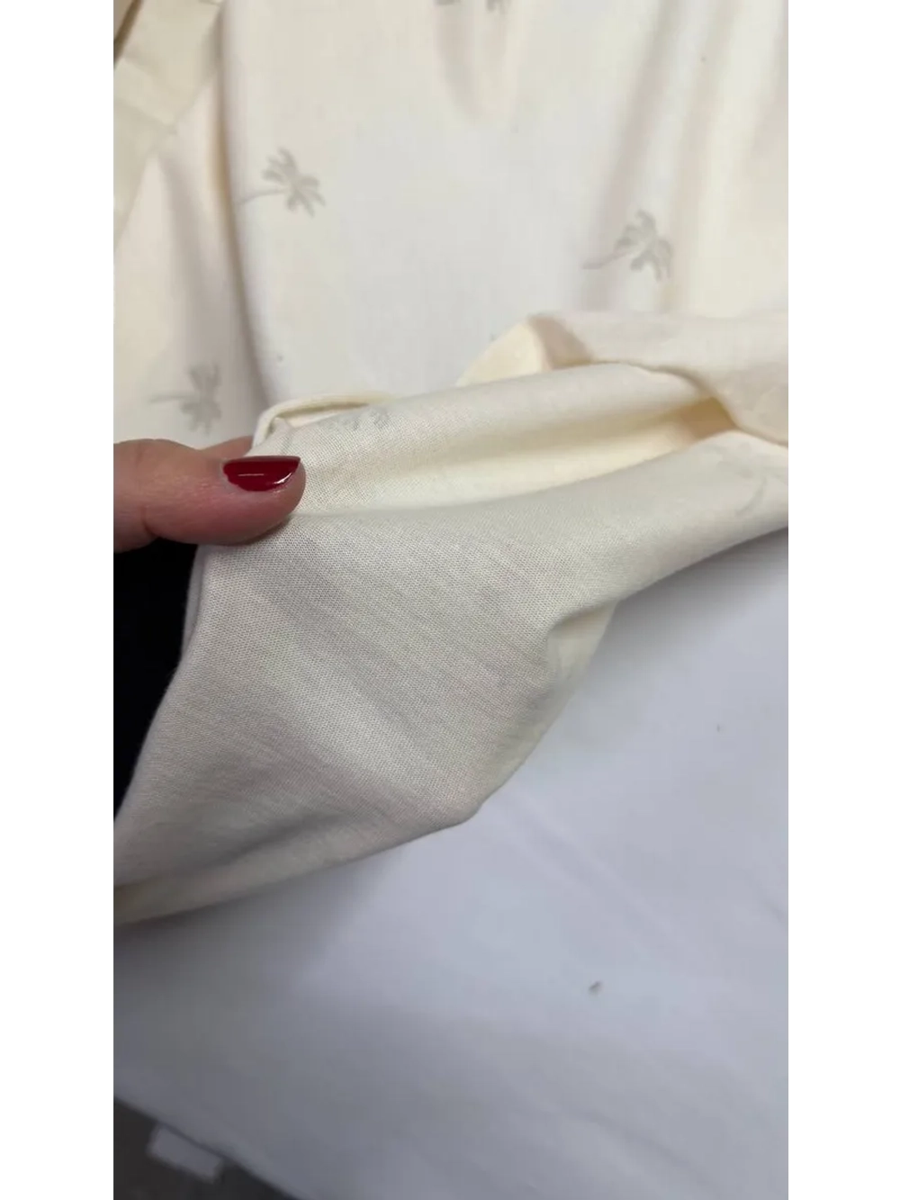 Кулирная гладь хлопок с принтом пальмы