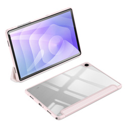 Чехол книжка розового цвета для планшета Samsung Galaxy Tab A9 Plus и Tab 11 Plus, серия Toby Series от Dux Ducis