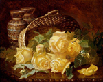 Картина Brookpace Fine Art Basket of Yellow Roses (60 x 49 см)