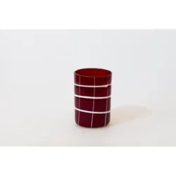 Стакан для коктейля Хайбол 350 мл бордо декор Artist's Glass BarWare d 7,5 см h10 см P.L.