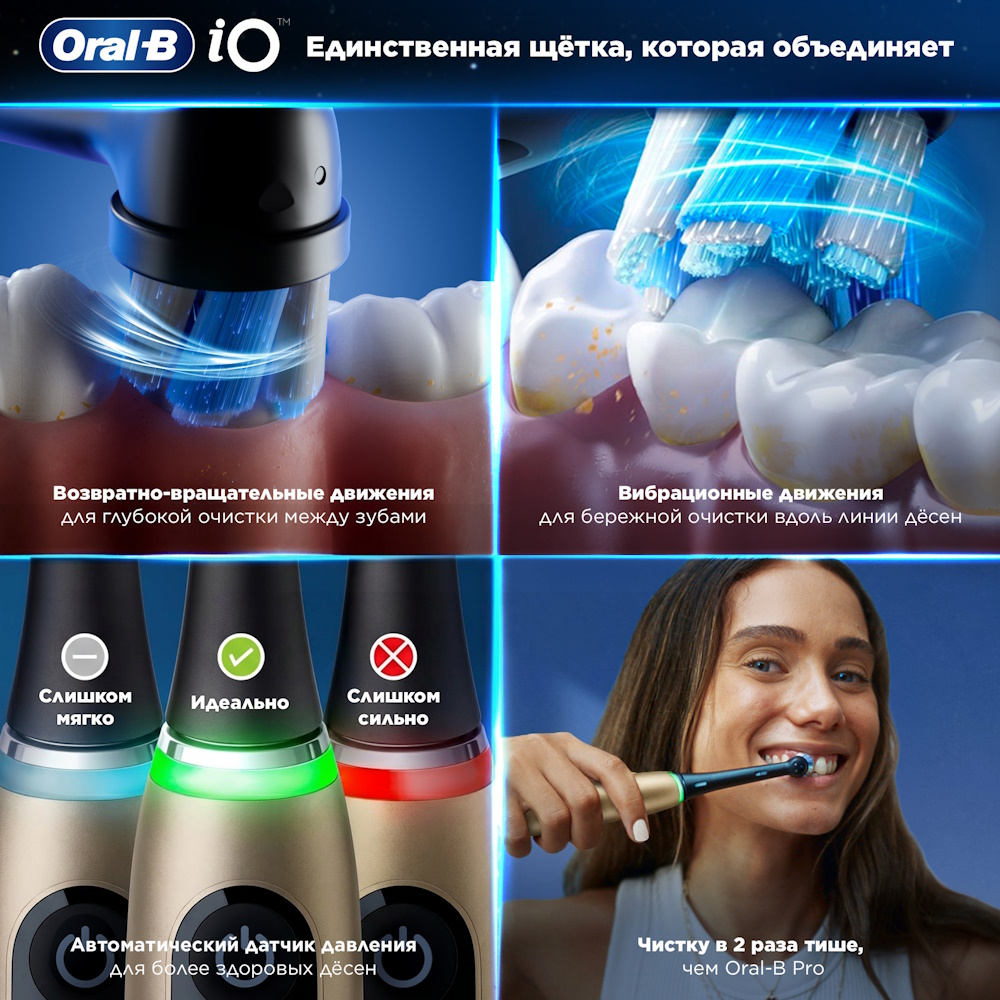 Электрическая зубная щетка Oral-B iOM10.1B4.AD Lunar Gold Limited Edition