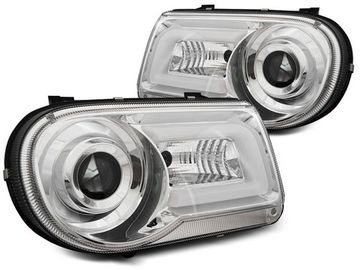 Передние фары tube light chrome для Chrysler 300C