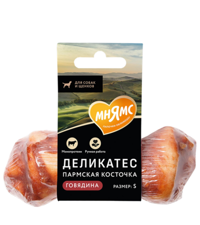 Мнямс Лакомство для собак Пармская косточка, Размер S