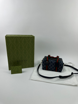 Сумка Gucci GG Denim Boston mini