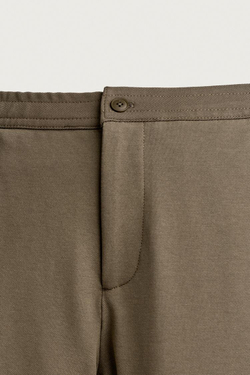 ZARA КОМФОРТНЫЕ БРЮКИ RELAXED FIT, ХАКИ