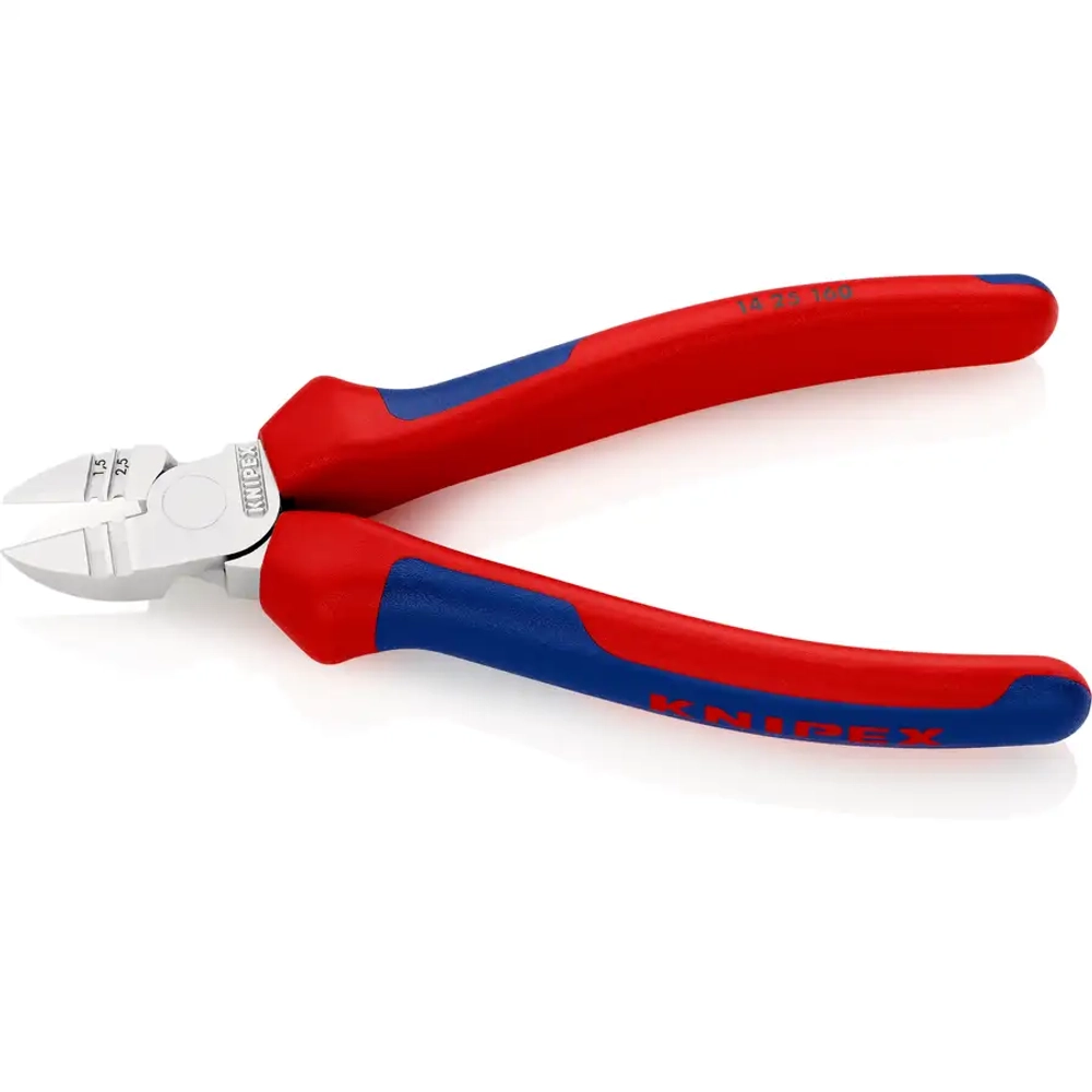 Кусачки боковые для удаления изоляции хромированные 160 мм Knipex 14 25 160