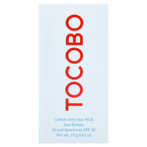 Tocobo, солнцезащитный стик, из хлопка, SPF 50, 19 г (0,67 унции)