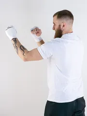 Накладки для каратэ BoyBo BO130, хлопок, белые