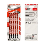 Пилки лобзиковые по дереву I=125 W=9,6 L=152 TPI=6 WOODWORK JT-344D