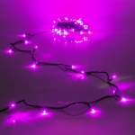 Гирлянда для дома 3,5м 36 ламп LED зелёный пров.,8 реж, IP-20, Розовый