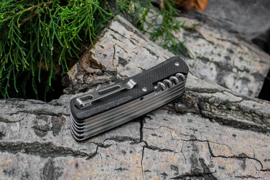 Складной нож multi-functional Ruike L51-G зеленый c клинком из стали Sandvik™ 12С27, рукоять G10