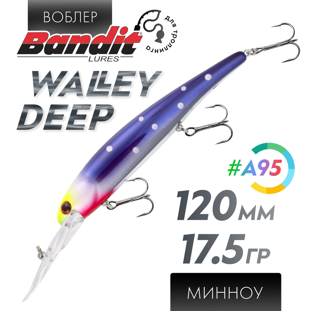 Воблер Bandit Walleye Deep (120мм, 17.5гр)