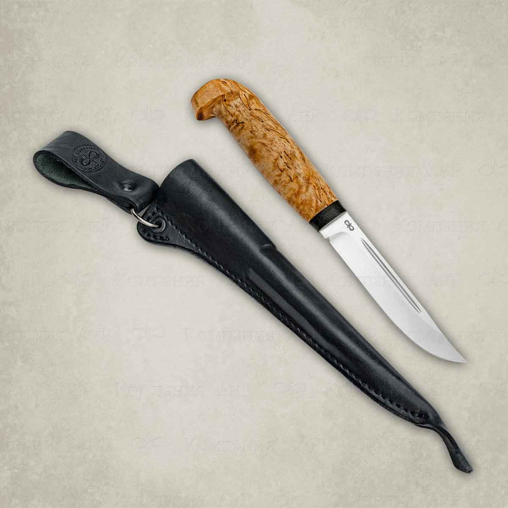 Нож Финка Lappi, карельская береза, 110х13