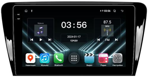 Магнитола для Skoda Octavia A7 2013-2020 (без блока в бардачке) - FarCar S280 монитор 10.36" IPS на Android 13, CarPlay