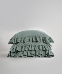 Lımasso КПБ 4 пр. Stonewashed Exclusıve Natural Green пододеяльник 200*220, простынь 240*260, наволочки 50*70 2шт