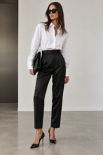 Новые атласные брюки Saint Laurent, S