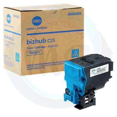 Тонер-картридж TNP-27C Konica-Minolta bizhub C25 голубой A0X5453