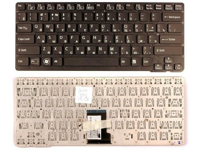 Клавиатура для ноутбука Sony VPC-CA, VPC-SA, P/N 148953821, черная, без рамки