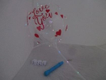 Шар со светом цветной с рисунком